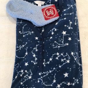 Charter Club Night Shirt Pajama with Socks Size M
